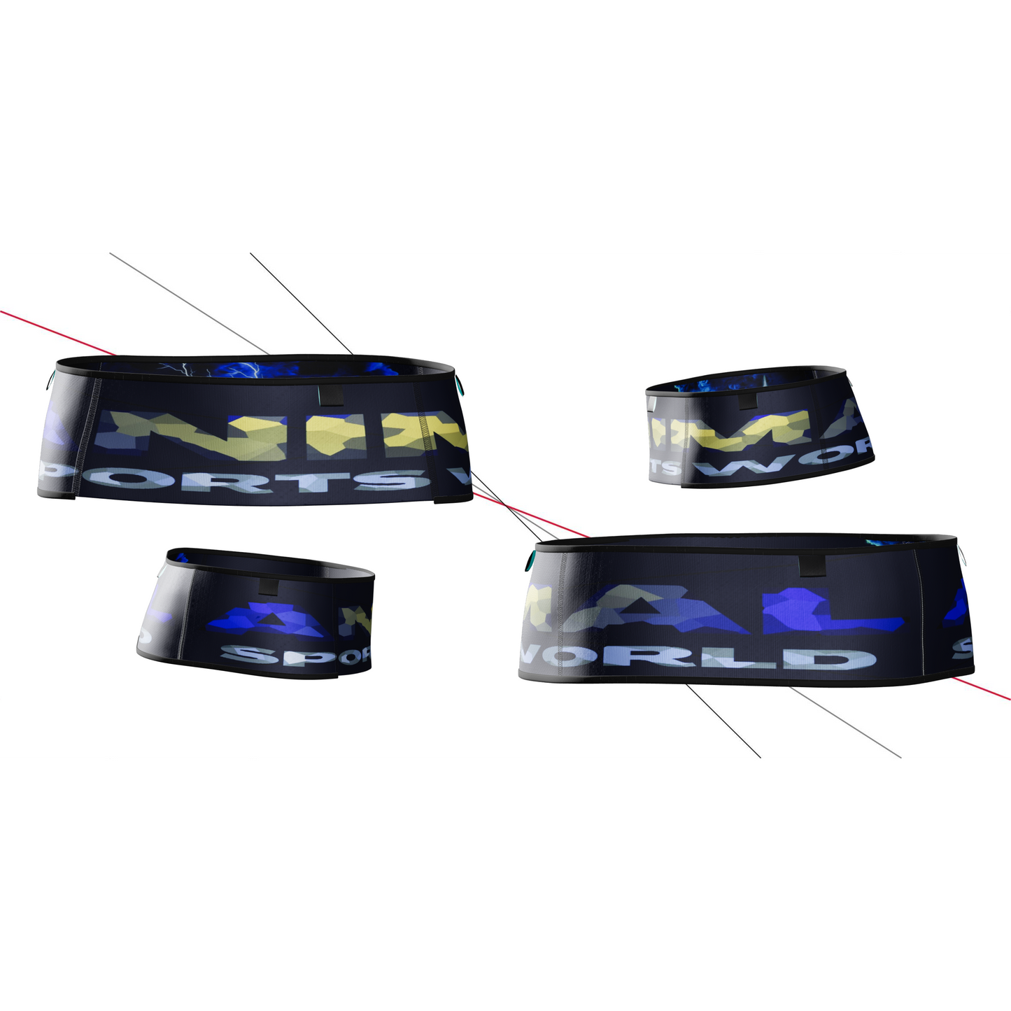 Reversible running/trail technical belt - THUNDER RUNNERS 