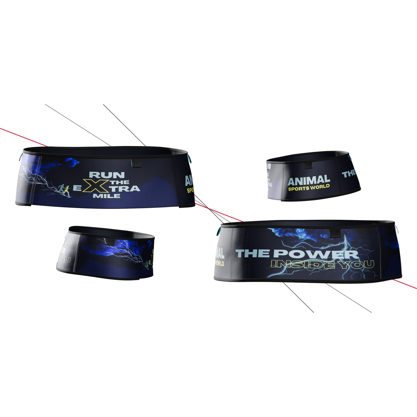 Reversible running/trail technical belt - THUNDER RUNNERS 